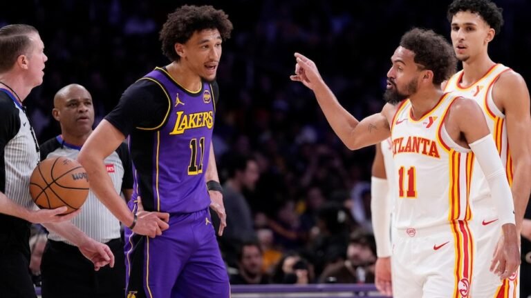 LeBron James passes Michael Jordan’s NBA record for most 30-point games in Lakers win over Hawks