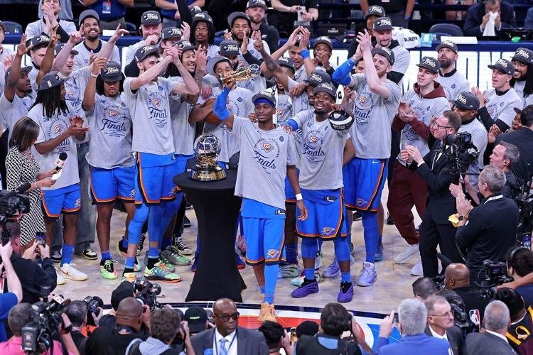 Oklahoma City Thunder down Minnesota Timberwolves in Game 5, advance to first NBA Finals since 2012