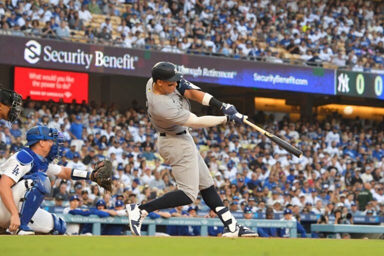 Aaron Judge and Shohei Ohtani hit historic home runs as Dodgers defeat Yankees