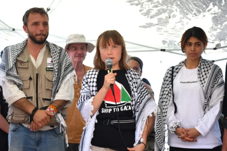 Climate activist Greta Thunberg joins aid ship sailing to Gaza