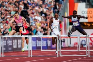 Karsten Warholm breaks his own world best 300-meter hurdles time