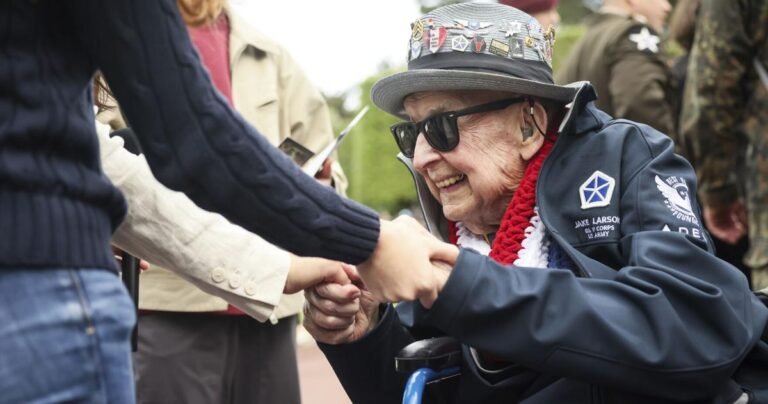 Jake Larson, World War II veteran turned TikTok star, dead at 102