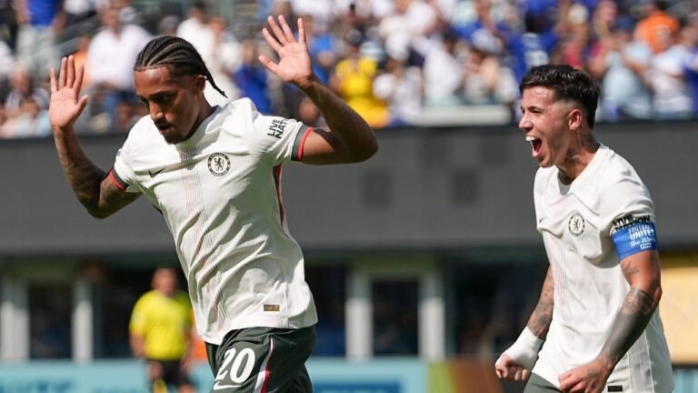 Six days after signing, João Pedro scores twice to send Chelsea to Club World Cup final