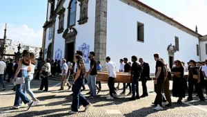 Soccer stars and Diogo Jota’s family gather for funeral of Liverpool player and his brother
