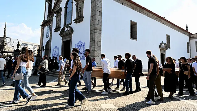 Soccer stars and Diogo Jota’s family gather for funeral of Liverpool player and his brother