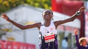 Women’s marathon world record-holder Ruth Chepngetich provisionally suspended after testing positive for banned substance