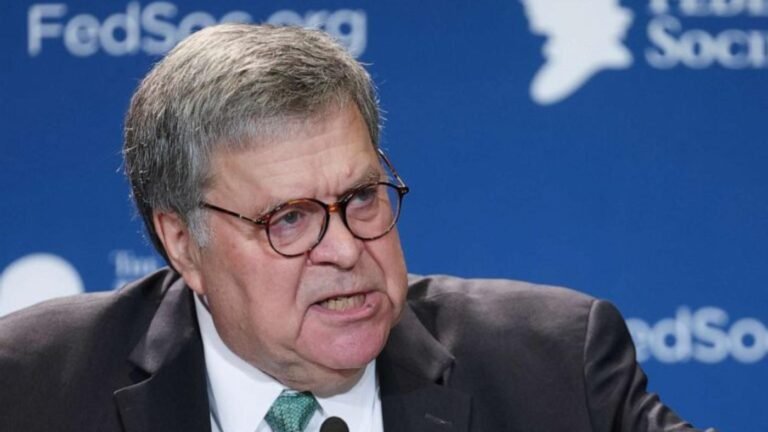 Former Attorney General Bill Barr appears for deposition in House committee’s Epstein probe