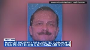 Manhunt intensifies for suspect accused of gunning down 4 people at a bar for no obvious reason