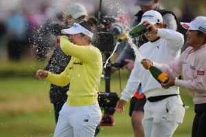 Miyū Yamashita wins Women’s Open for first LPGA Tour victory – and first major – a day after turning 24