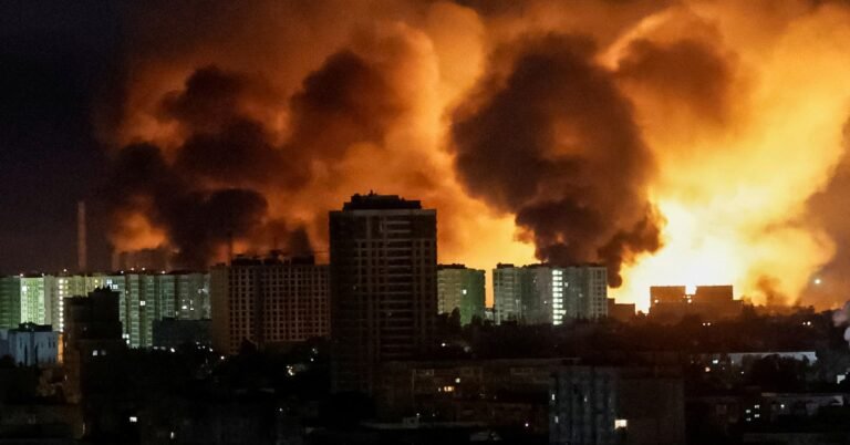 Russia Launches One of the Largest Aerial Assaults on Ukraine, Killing Four and Injuring Dozens